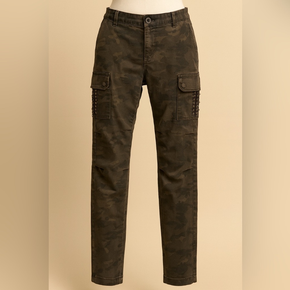 Mason’s Camo Cargo Pants With Stud Detail